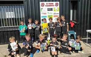 Les U8/U9 à la rentrée du foot à Pleugriffet