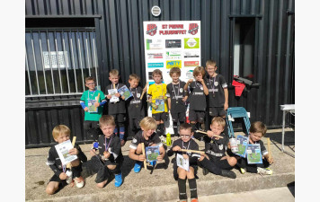 Les U8/U9 à la rentrée du foot à Pleugriffet