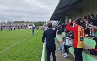 L'entrée des joueurs côté supporters du BAUD FC